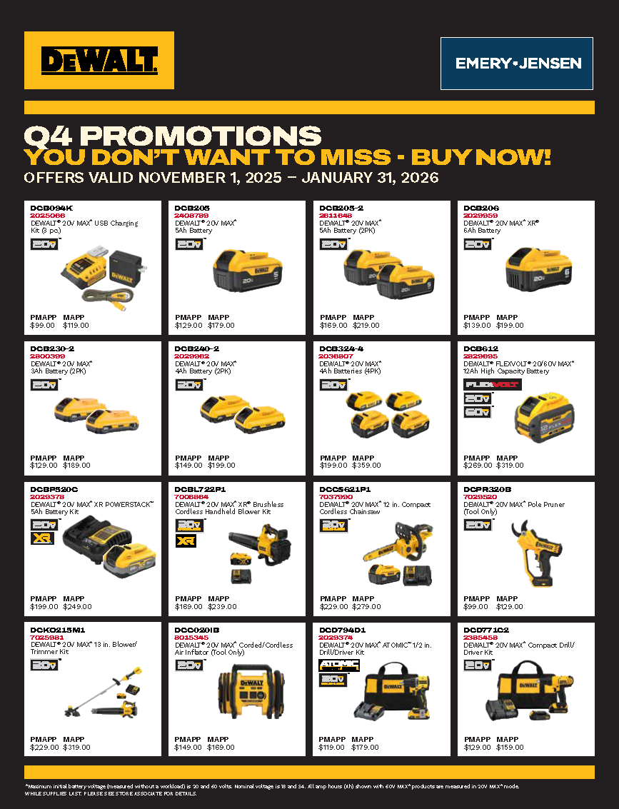 DEWALT TOOLS & ACCESSORIES DEALS